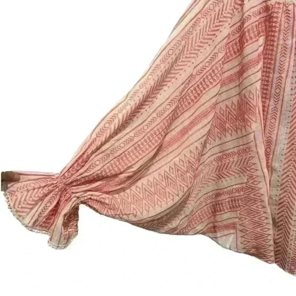 Ramy Brook Pink Patterned Peasant Blouse - Picture 3 of 7